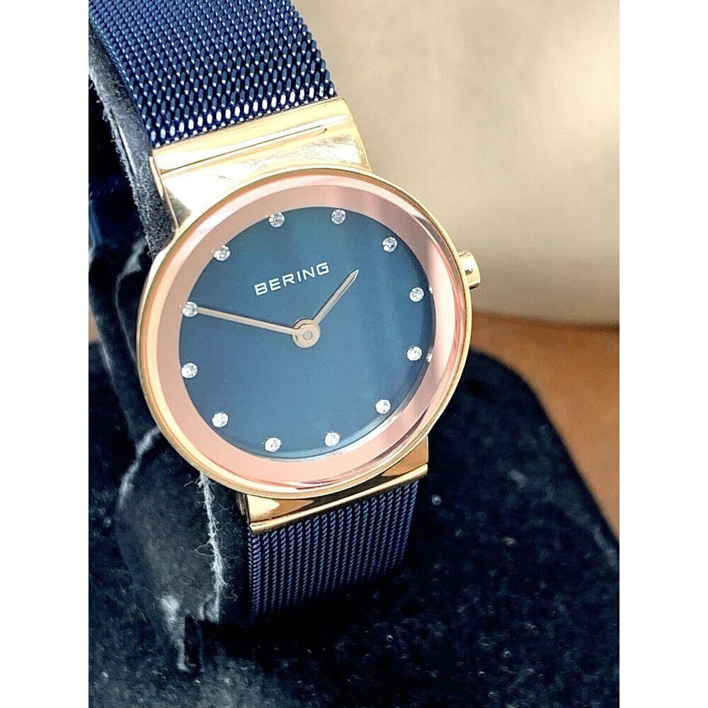 Bering Women's Watch 10126-367 Quartz Blue Mother of Pearl Dial 25mm Mes…